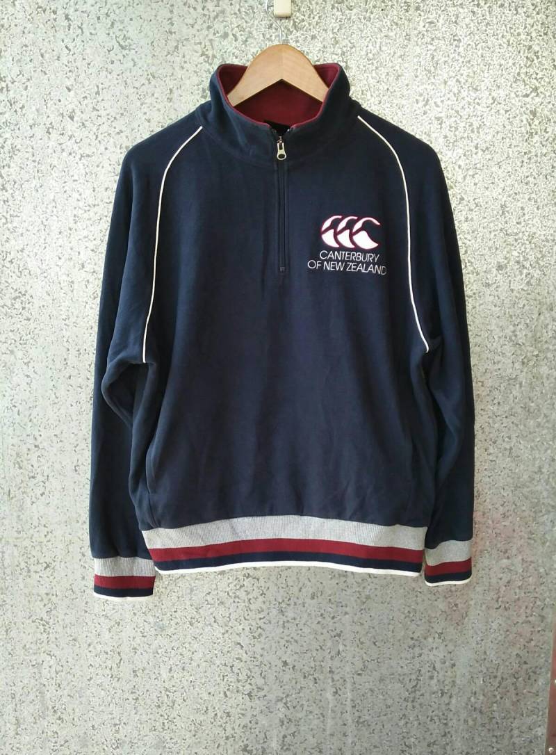 Canterbury Von Neuseeland Halb Reißverschluss Sweatshirt Stickerei Canterbury Von Neuseeland Halb Reißverschluss Sweatshirt Stickerei von ikcollections