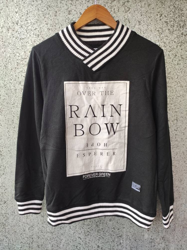 Edle Produkt Sweatshirt Über Dem Regenbogen Crewneck Pullover Mittlerer Größe Schwarz Farbe Unisex Edle Produkt Sweatshirt Über Dem Regenbogen Crewneck Pullover Mittlerer Größe Schwarz Farbe Unisex von ikcollections
