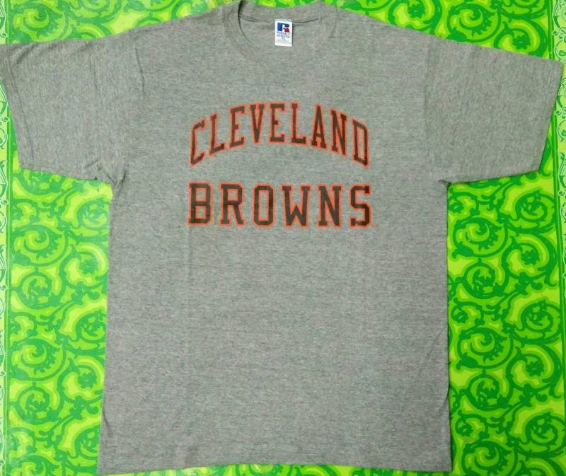 Vintage 80Er Jahre Rayon Shirt/Russell Athletic T Cleveland Browns Drei Mischung Vintage 80Er Jahre Rayon Shirt/Russell Athletic T Cleveland Browns Drei Mischung von ikcollections