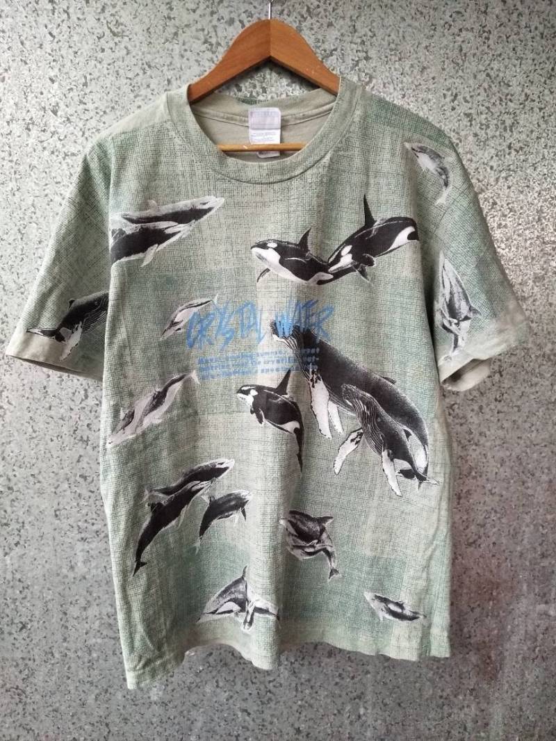 Vintage 90Er Jahre Volldruck Crystal Water Wales Anhänger Von Hanes Beefy Size L Adult Art Of Nature Sea World Vintage 90Er Jahre Volldruck Crystal Water Wales Anhänger Von Hanes Beefy Size L Adult Art Of Nature Sea World von ikcollections