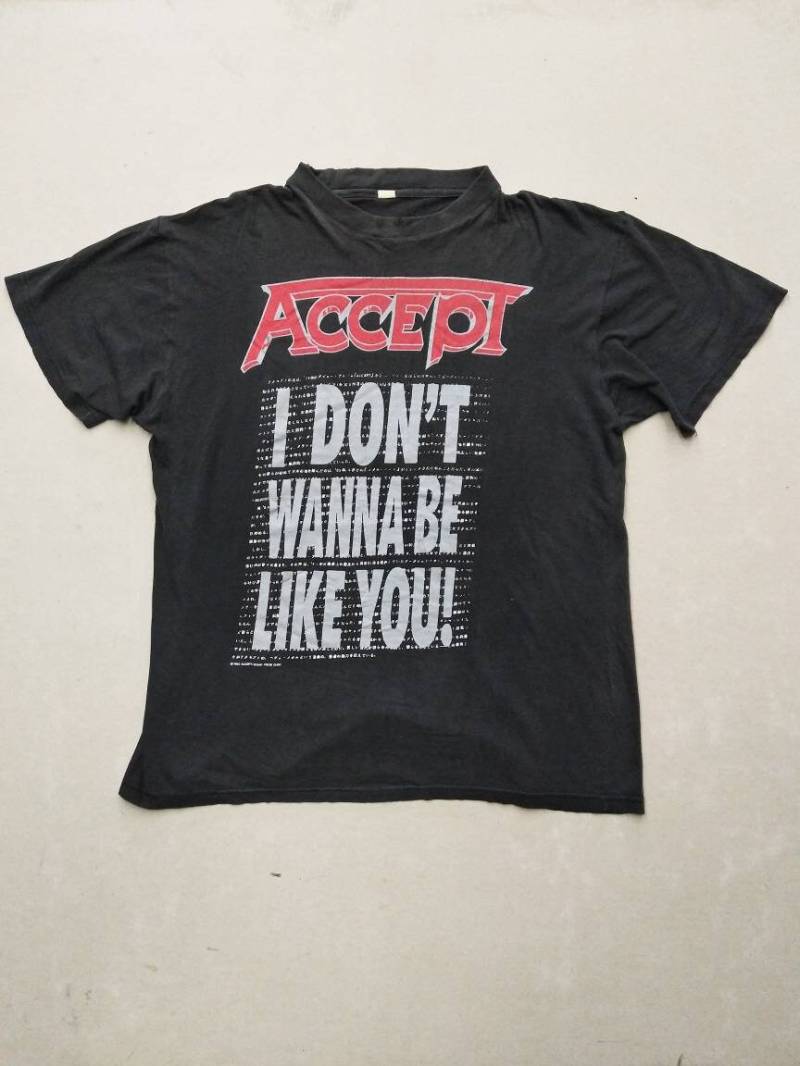 Vintage Accept Band T-Shirts 1993-Tour Japan/Akzeptieren T-Shirt Promo Tour Seltenes Design in Limitierter Auflage Vintage Accept Band T-Shirts 1993-Tour Japan/Akzeptieren T-Shirt Promo Tour Seltenes Design in Limitierter Auflage von ikcollections