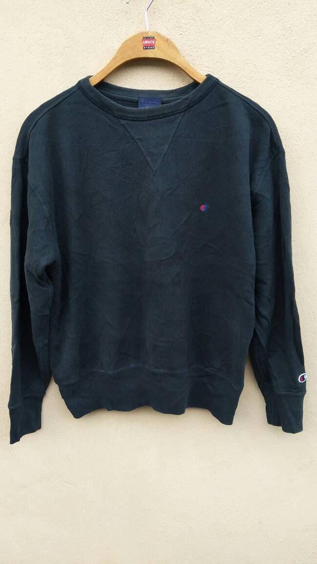 Vintage Champion Kleine Logo-stickerei Crewneck Jumper Vintage Champion Kleine Logo-stickerei Crewneck Jumper von ikcollections