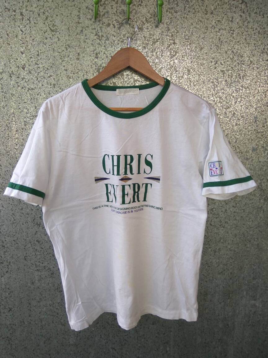Vintage Chris Evert T T-Shirt-stickerei von ikcollections