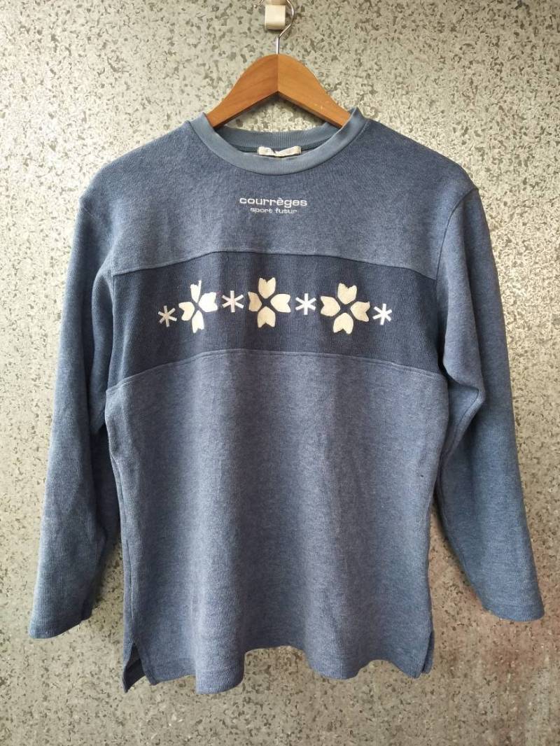 Vintage Courreges Sport Futur-Sweatshirt, Hergestellt in Japan Vintage Courreges Sport Futur-Sweatshirt, Hergestellt in Japan von ikcollections