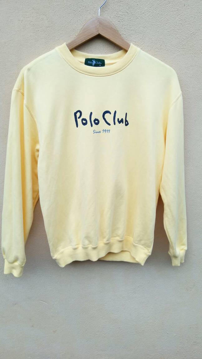 Vintage Polo Club Sweatshirt Polo-Krewneck Buchstabieren Polo-Jumper von ikcollections