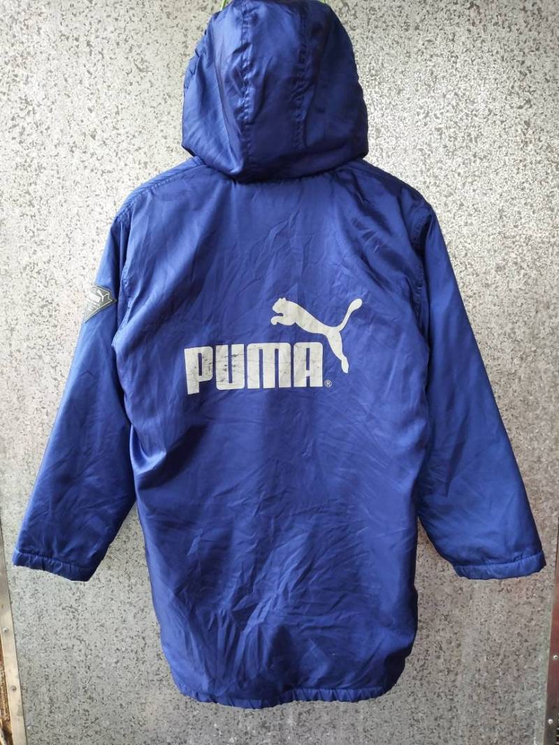 Vintage Puma Hoodies Jacke Großes Logo von ikcollections