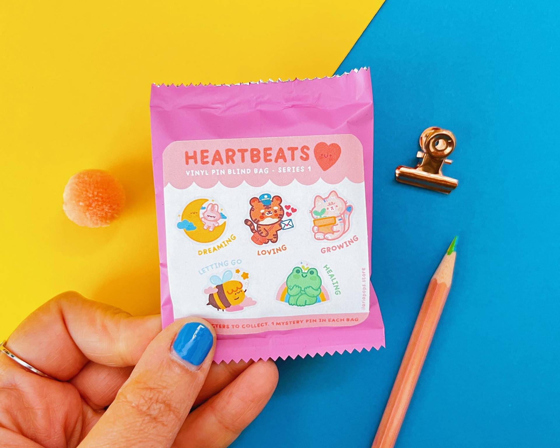 Herzschlag Vinyl Pin Blind Bag Motivierende Überraschung von ilariapops