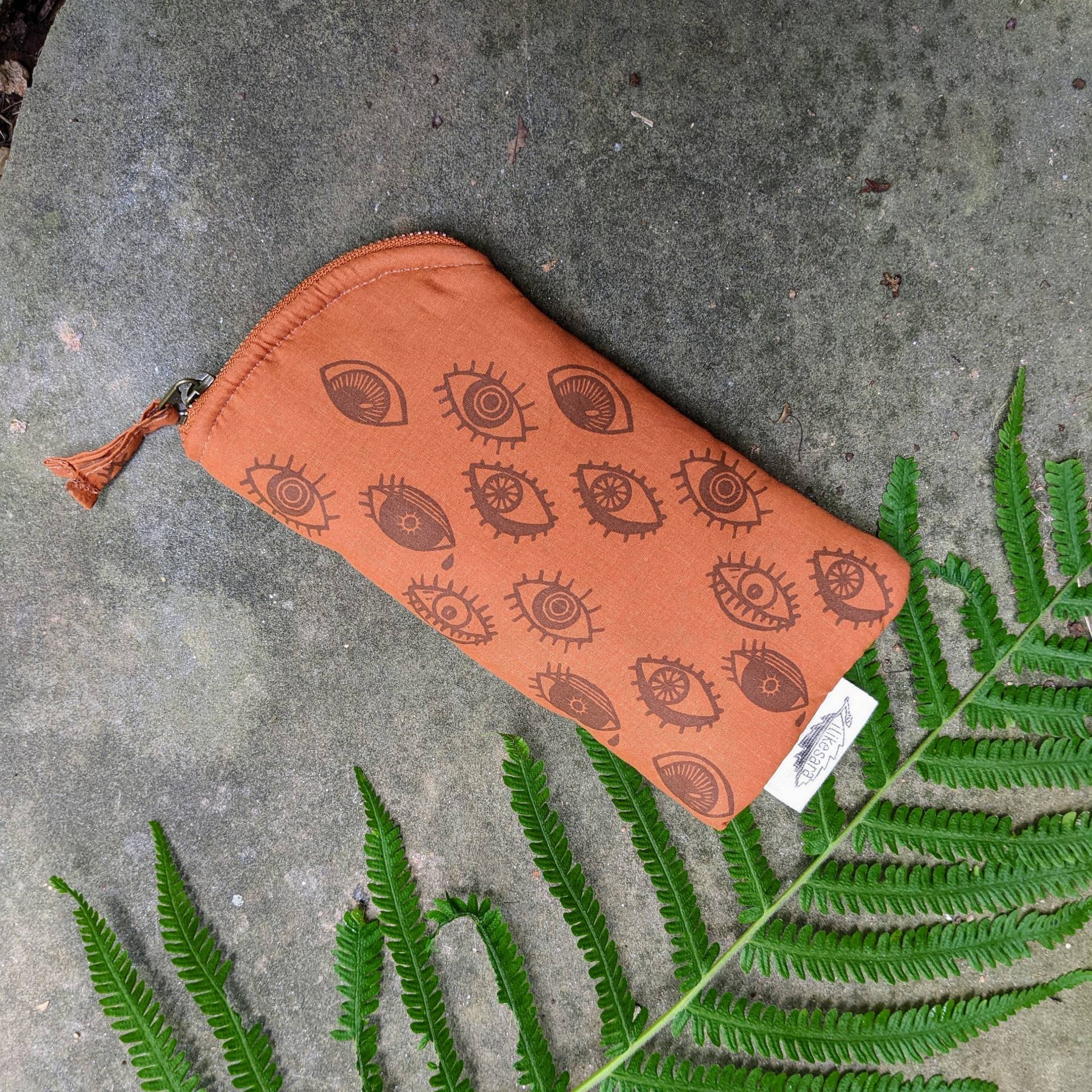 Brillenetui | Augapfel Brillenhalter Zip-Brillenetui von ilikesara