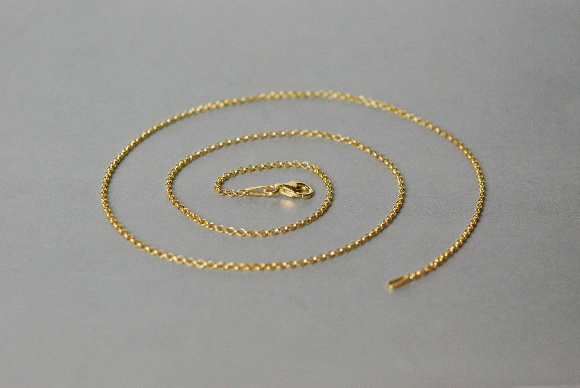 Vergoldete Silberkette/1, 8mm/Erbskette, Feine Kette, in Verschiedenen Längen Wählbar Vergoldete Silberkette/1, 8mm/Erbskette, Feine Kette, in Verschiedenen Längen Wählbar von iliosDesignerSchmuck