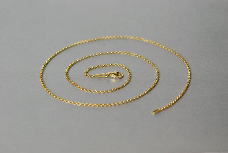 Vergoldete Silberkette/1, 8mm/Erbskette, Feine Kette, in Verschiedenen Längen Wählbar Vergoldete Silberkette/1, 8mm/Erbskette, Feine Kette, in Verschiedenen Längen Wählbar von iliosDesignerSchmuck