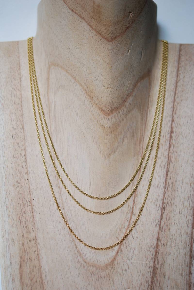 Vergoldete Silberkette/1, 8mm/Erbskette, Feine Kette, in Verschiedenen Längen Wählbar Vergoldete Silberkette/1, 8mm/Erbskette, Feine Kette, in Verschiedenen Längen Wählbar von iliosDesignerSchmuck