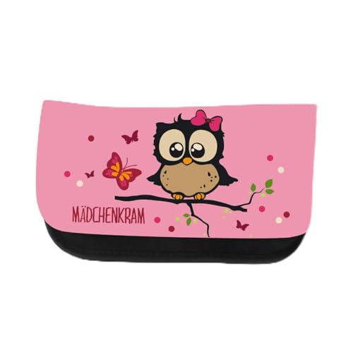 ilka parey wandtattoo-welt Federtasche Kosmetiktasche Eulen Federmappe Eulen Stiftetasche Federmäppchen mit Eule und Schleife gepunktet mit Schmetterling und Spruch mädchenkram f062 *Rosa* ilka parey wandtattoo-welt Federtasche Kosmetiktasche Eulen Federmappe Eulen Stiftetasche Federmäppchen mit Eule und Schleife gepunktet mit Schmetterling und Spruch mädchenkram f062 *Rosa* von ilka parey wandtattoo-welt