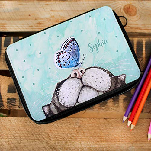 ilka parey wandtattoo-welt Gefüllte Federtasche Federmappe Federmäppchen mit Katze Schmetterling und Name Wunschname fm136 ilka parey wandtattoo-welt Gefüllte Federtasche Federmappe Federmäppchen mit Katze Schmetterling und Name Wunschname fm136 von ilka parey wandtattoo-welt