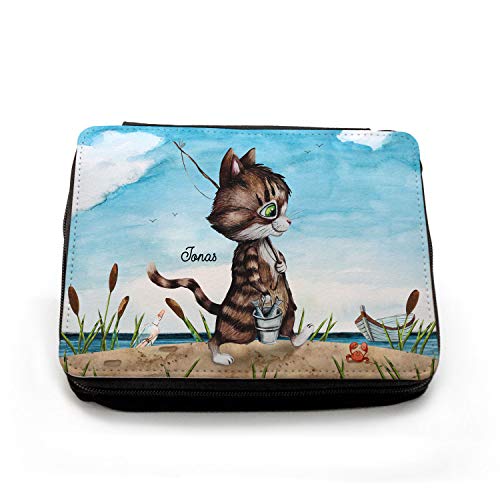 ilka parey wandtattoo-welt Gefüllte Federtasche Kater Katze Angelkater Angel Schulstart Federmappe individuelles Federmäppchen & Wunschnamen fm207 ilka parey wandtattoo-welt Gefüllte Federtasche Kater Katze Angelkater Angel Schulstart Federmappe individuelles Federmäppchen & Wunschnamen fm207 von ilka parey wandtattoo-welt