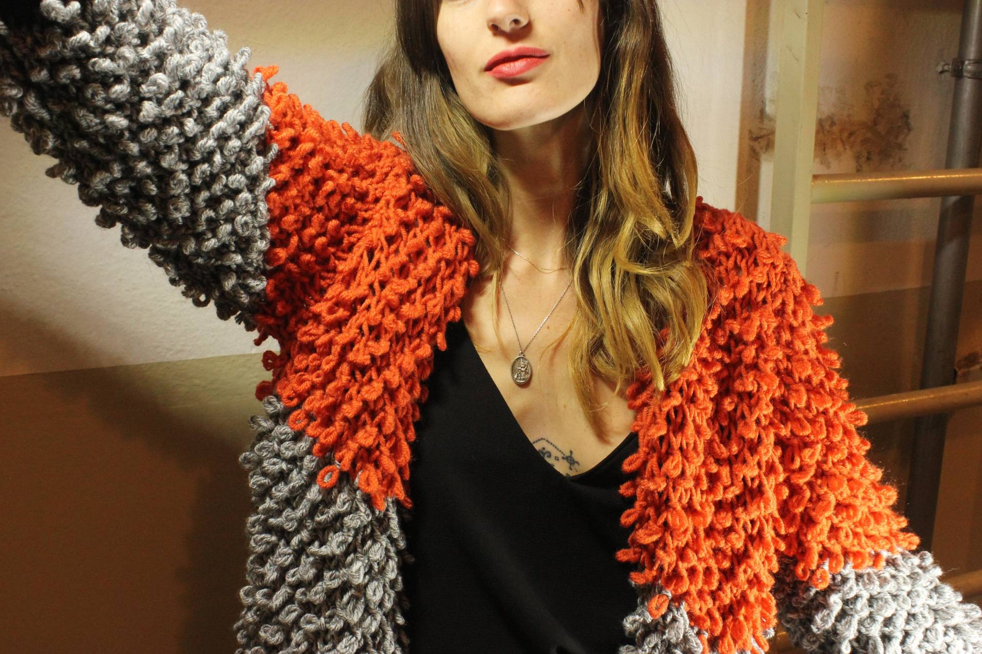 Handgemachter Mantel, Chunky Cardigan, Bubble Coat, Festival Kleidung, Shaggy Jacket von ilknurungel