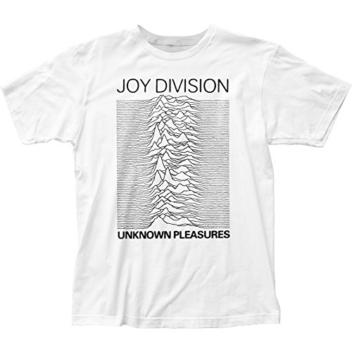 Joy Division - - Männer Unknown Pleasures T-Shirt in Weiß ausgestattet, XX-Large, White von ill Rock Merch