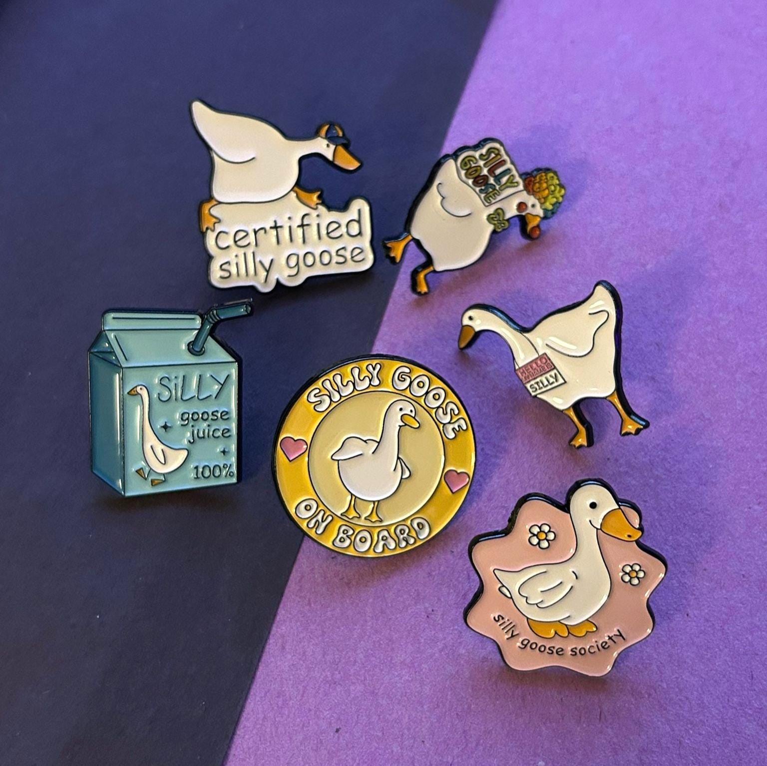 Silly Goose Enamel Pin - Choose Your Goose Funny Duck Pins Cute Animal Lapel Kawaii Gifts von illeux