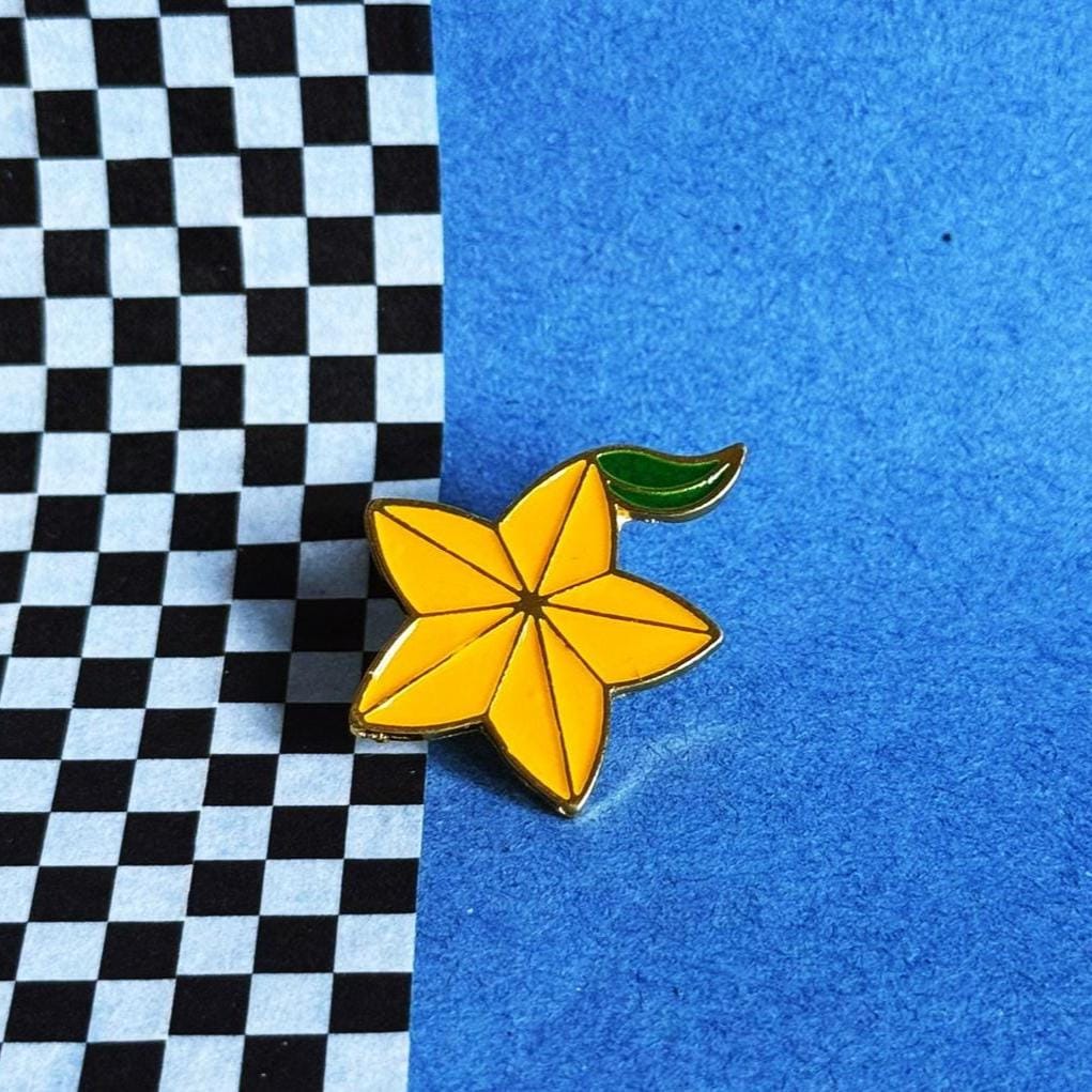 Star Fruit Enamel Pin - Gelbe Sternfrucht Kingdom Hearts Inspiriert Freundschafts- & Liebes-Symbol, Geschenkidee Für Gamer Und Sammler von illeux