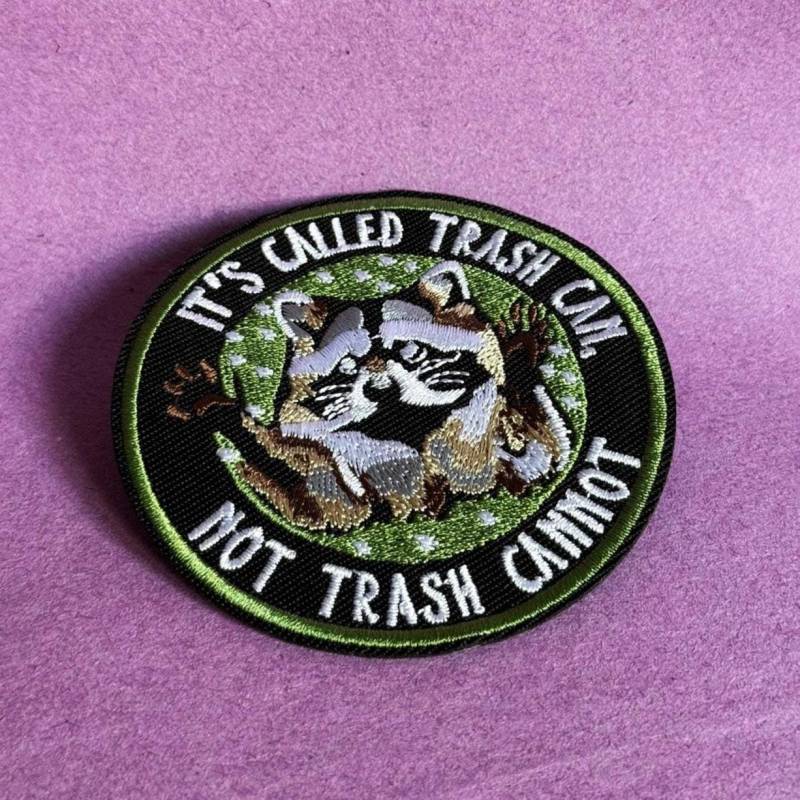 Trash Can Not Cannot - Waschbär Patch Für Jacken, Rucksäcke & Diy Kleidung von illeux