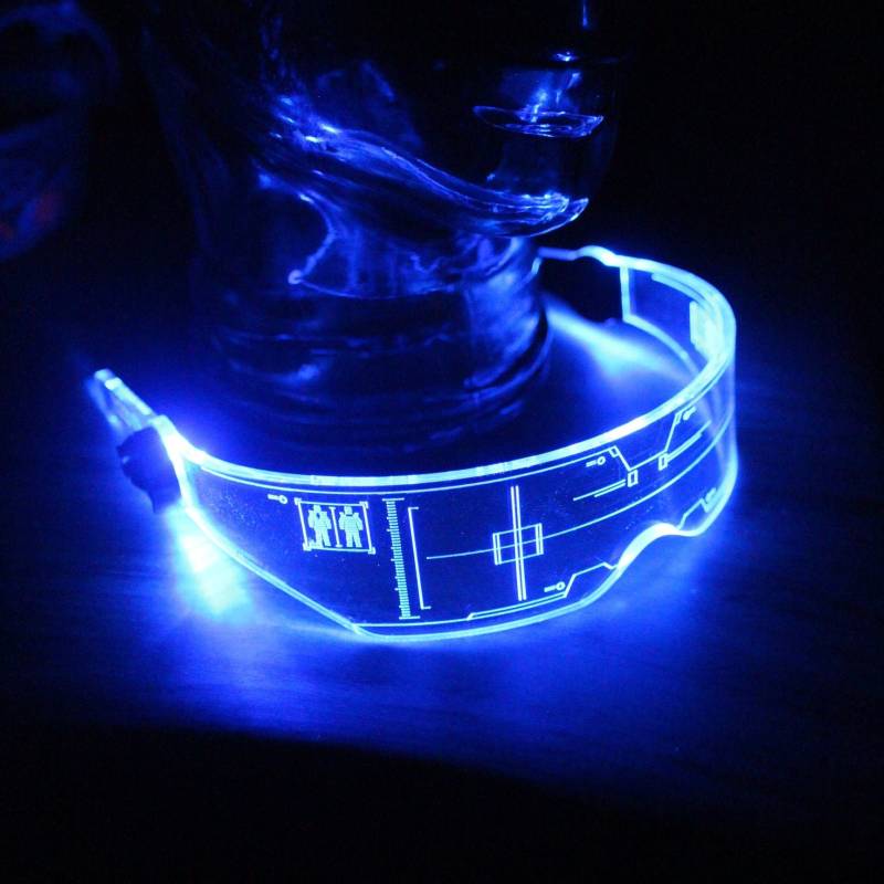 Das Original Cyberpunk Cyber Goth Visier Citadel Clear Wähle Deine Led-Farbe Das Original Cyberpunk Cyber Goth Visier Citadel Clear Wähle Deine Led-Farbe von illumicyberwear