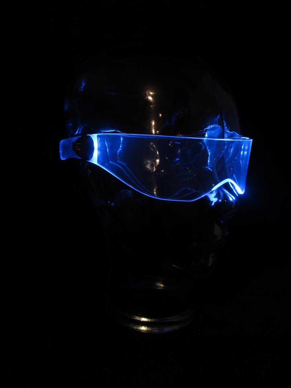 The Original Beleuchtetes Cyberpunk Cyber Gothic Visier V3 Neon Blue Sailor Merkur Cosplay The Original Beleuchtetes Cyberpunk Cyber Gothic Visier V3 Neon Blue Sailor Merkur Cosplay von illumicyberwear
