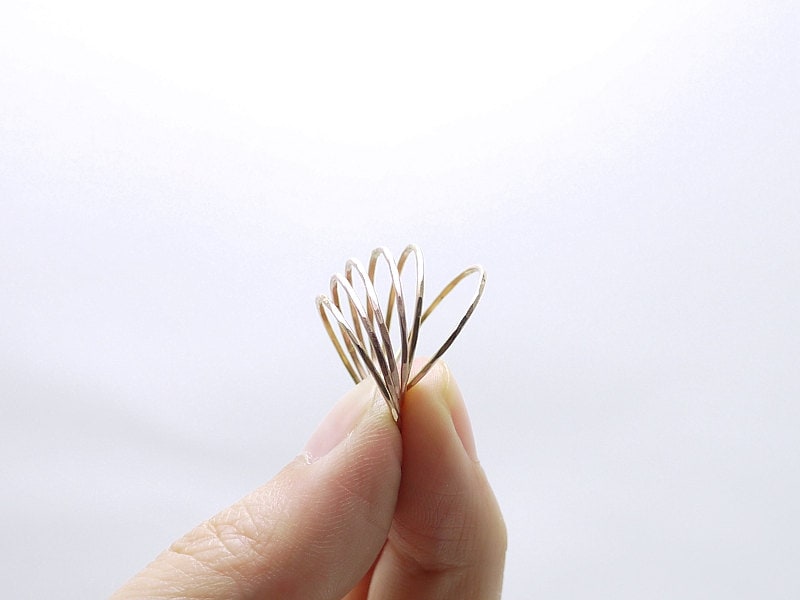 Extra Dünner Gold Stapelringe - Dünne Ringe Gehämmerter Ring Facettenring Goldring Zart Minimal Illusorisch von illusy