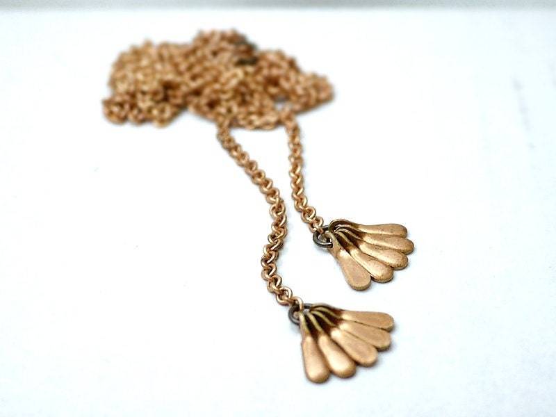 Lange Quaste Halskette - Tropfen Jahrgang Auf Messing Vielseitig Minimal Schmuck Lange Quaste Halskette - Tropfen Jahrgang Auf Messing Vielseitig Minimal Schmuck von illusy