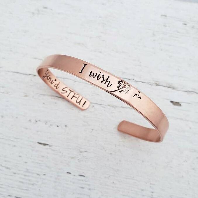 Ich Wünsche Armband, Ich Ihnen Stfu, Lustiger Schmuck, Geschenk Für Kollegen, Bester Freund Geschenke, Jemanden Im Kundenservice, Hasse Menschen von ilove2stamp