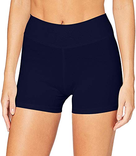 iloveSIA Damen Shorts Kurze Radlerhose Sportshorts Tanzshorts Fitness Yoga Hotpants aus Baumwolle Unterziehhose Biker Shorts Dunkelblau L von iloveSIA