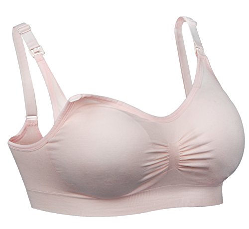 iloveSIA Still-BH Ohne Bügel Rosa Schwangerschaft BHS Nahtlose Umstandsmode Nursing Bra Stillbh XXL von iloveSIA