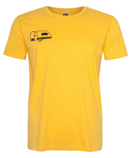 ilovemixtapes Camping Wohnwagen Men T-Shirt aus Biobaumwolle ILI02 gelb von ilovemixtapes