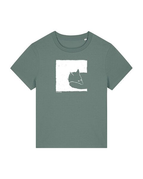 ilovemixtapes Damen T-Shirt mit Fox in a Box – Biobaumwolle, Fair & Vegan von ilovemixtapes