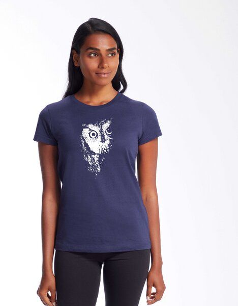 ilovemixtapes Eule Damen Essential Bio-Baumwoll T-Shirt I Nachhaltig & Fair von ilovemixtapes