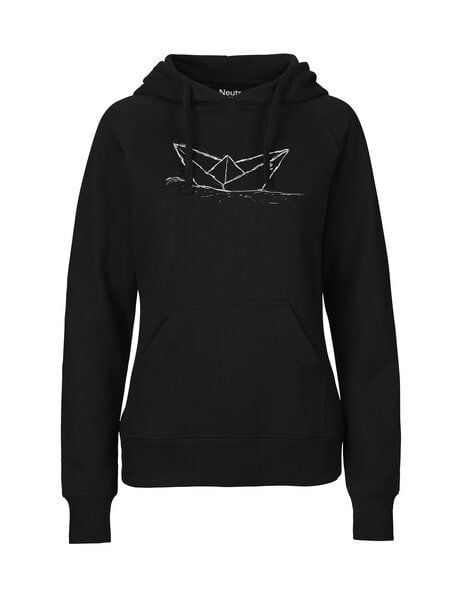 ilovemixtapes Fair gehandelter Frauen Hoodie "Paperboat" aus Biobaumwolle von ilovemixtapes