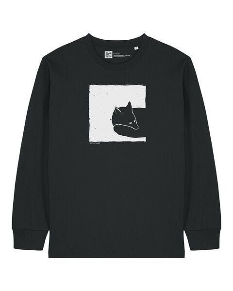 ilovemixtapes Fox in a Box Longsleeve – Unisex Heavy Bio-Baumwolle | Fair Wear | Relaxed Fit von ilovemixtapes