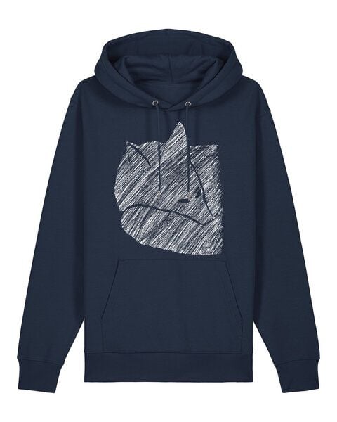 ilovemixtapes Fuchs 2.0 Bio Hoodie Navy – Nachhaltiger Unisex Hoodie aus 100 % Bio-Baumwolle von ilovemixtapes