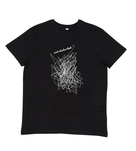 ilovemixtapes Not Disturbed Men Essential T-Shirt – Nachhaltiges Bio-Baumwoll-T-Shirt mit Siebdruck von ilovemixtapes