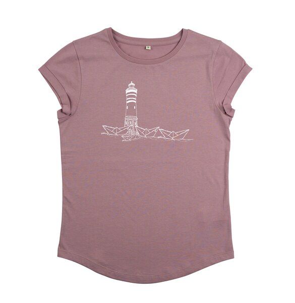 ilovemixtapes Papierhafen Leuchturm Frauen T-Shirt aus Bio-Baumwolle von ilovemixtapes