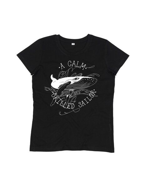ilovemixtapes a calm sea... Wal Damen Essential Bio-Baumwoll T-Shirt I Nachhaltig & Fair von ilovemixtapes
