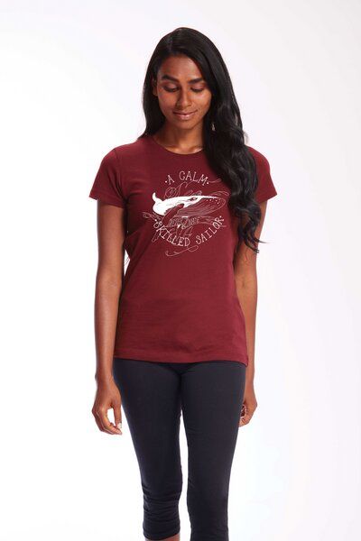 ilovemixtapes a calm sea... Wal Damen Essential Bio-Baumwoll T-Shirt I Nachhaltig & Fair von ilovemixtapes