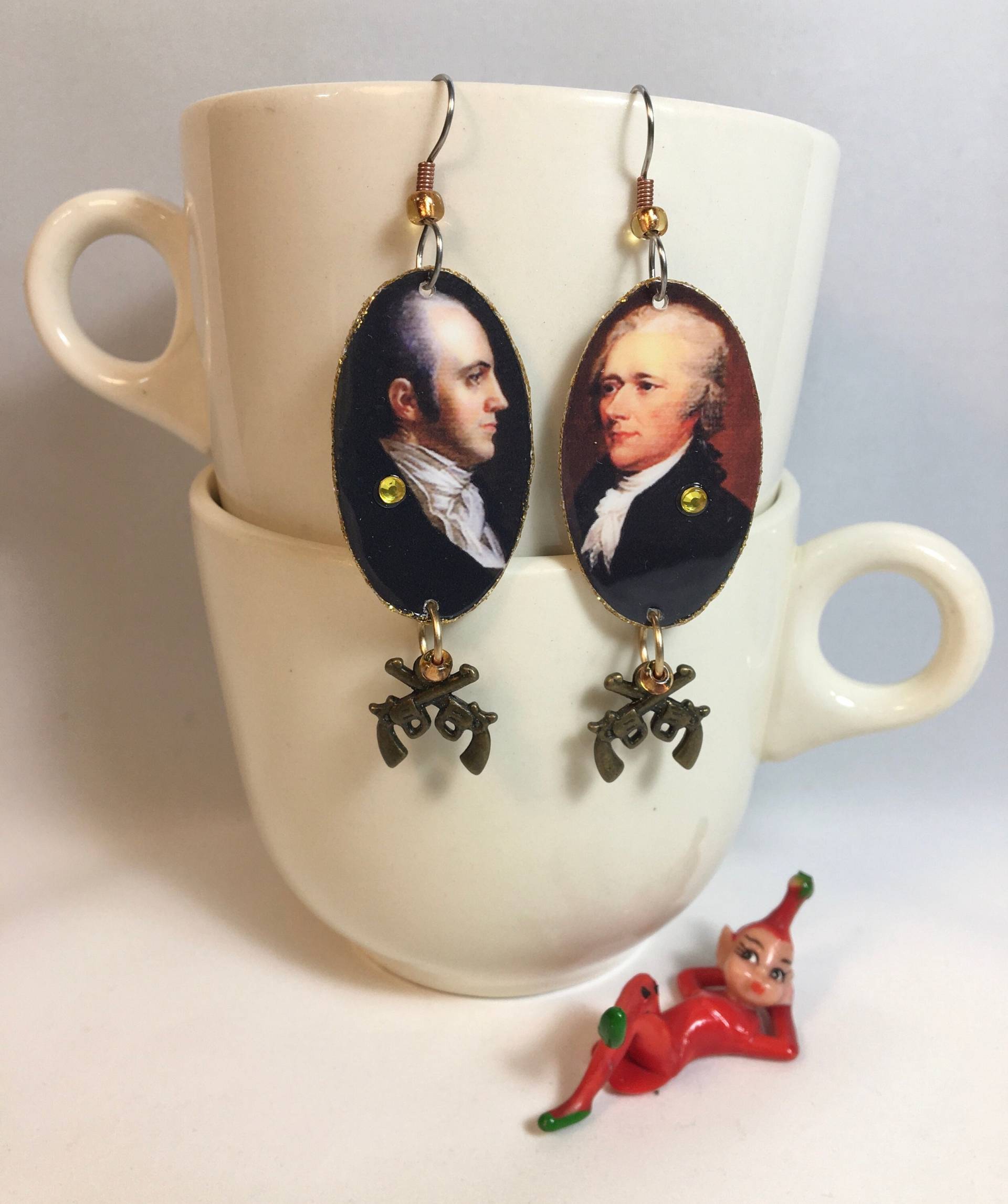 Alexander Miqiton Und Aroman Burr Ohrringe Duell Pistolen Erschossen Italiener Fordern Zum Heraus von ilovemyauntdebbie