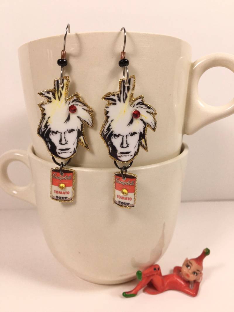 Andy Warhol Ohrringe Pop Art Suppendose Pittsburgh von ilovemyauntdebbie
