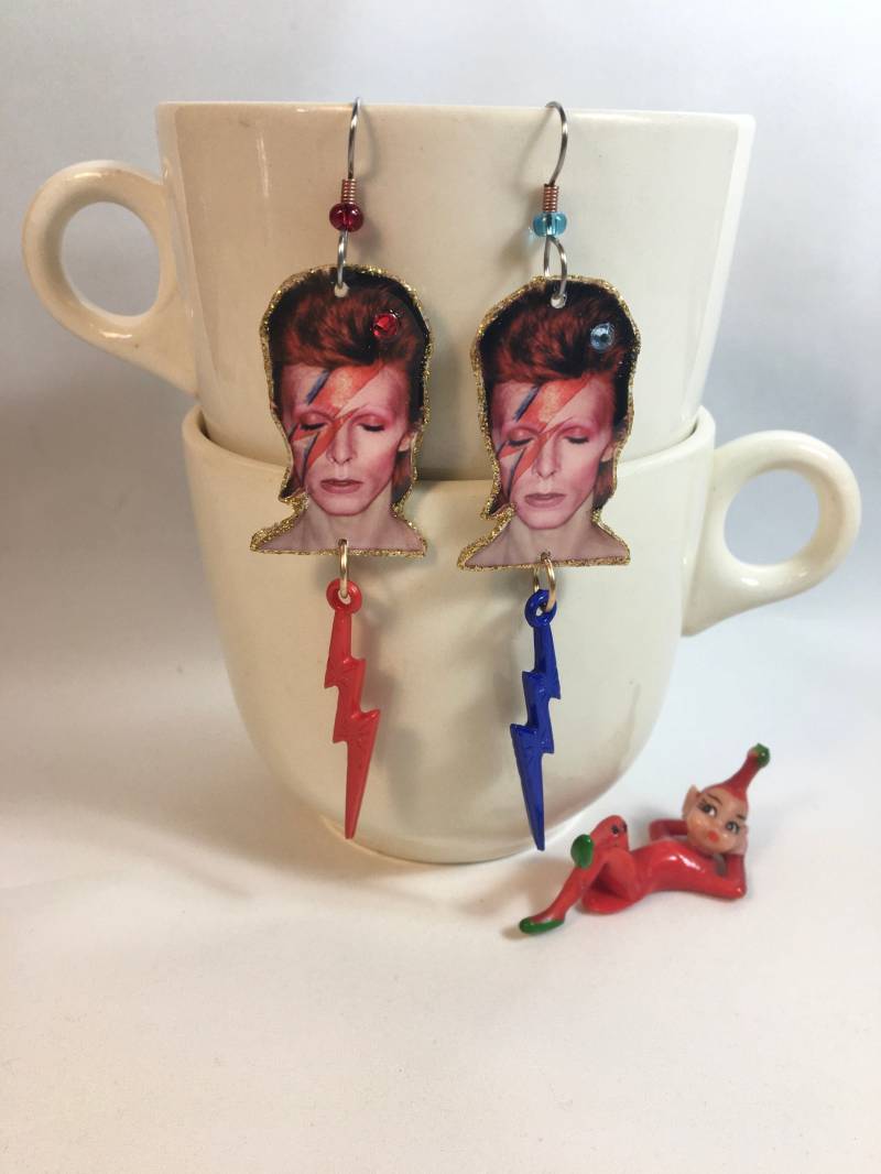 David Bowie Ohrringe Zicky Sternenstaub von ilovemyauntdebbie