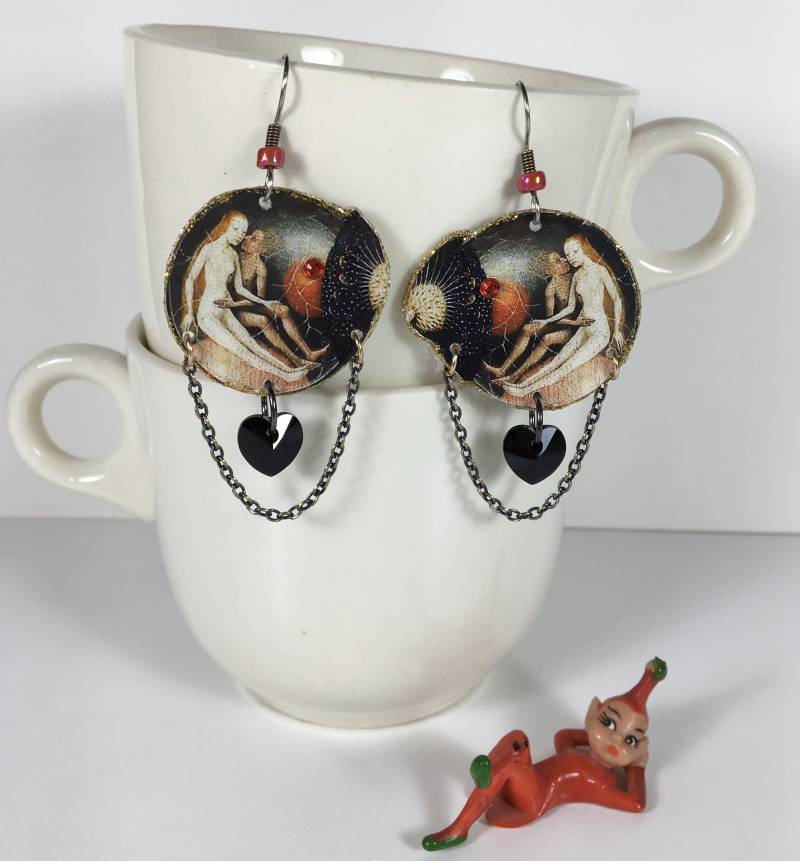 Hieronymus Bosch Ohrringe Garten Der Lüste Himmel Und Hölle Altmeister Malers von ilovemyauntdebbie