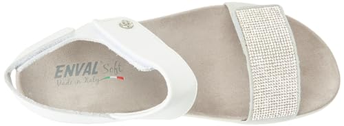 ENVAL SOFT Damen D.daisy Enval Keilsandale, Weiß, 35 EU von ENVAL SOFT