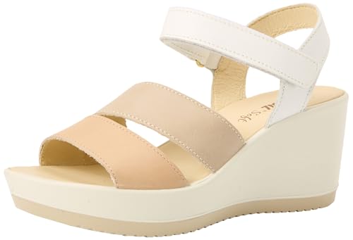 ENVAL SOFT Damen D.scarlet Enval Keilsandale, Beige Weiß, 39 EU von ENVAL SOFT