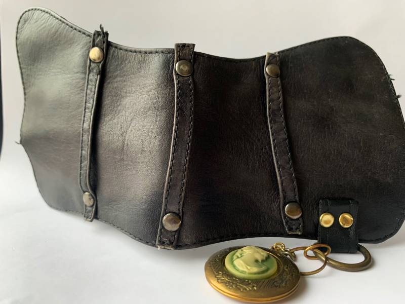 Lederkette Im Vintage-stil, Upcycled Lederkette Im Vintage-stil, Upcycled von imagimo