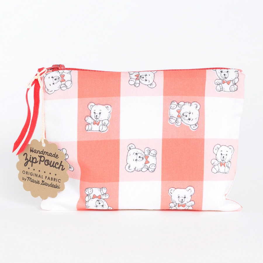 Sale | Teddybär-Picknick-Reißverschlussbeutel Original Stoff Design Sale | Teddybär-Picknick-Reißverschlussbeutel Original Stoff Design von imaginaryanimal