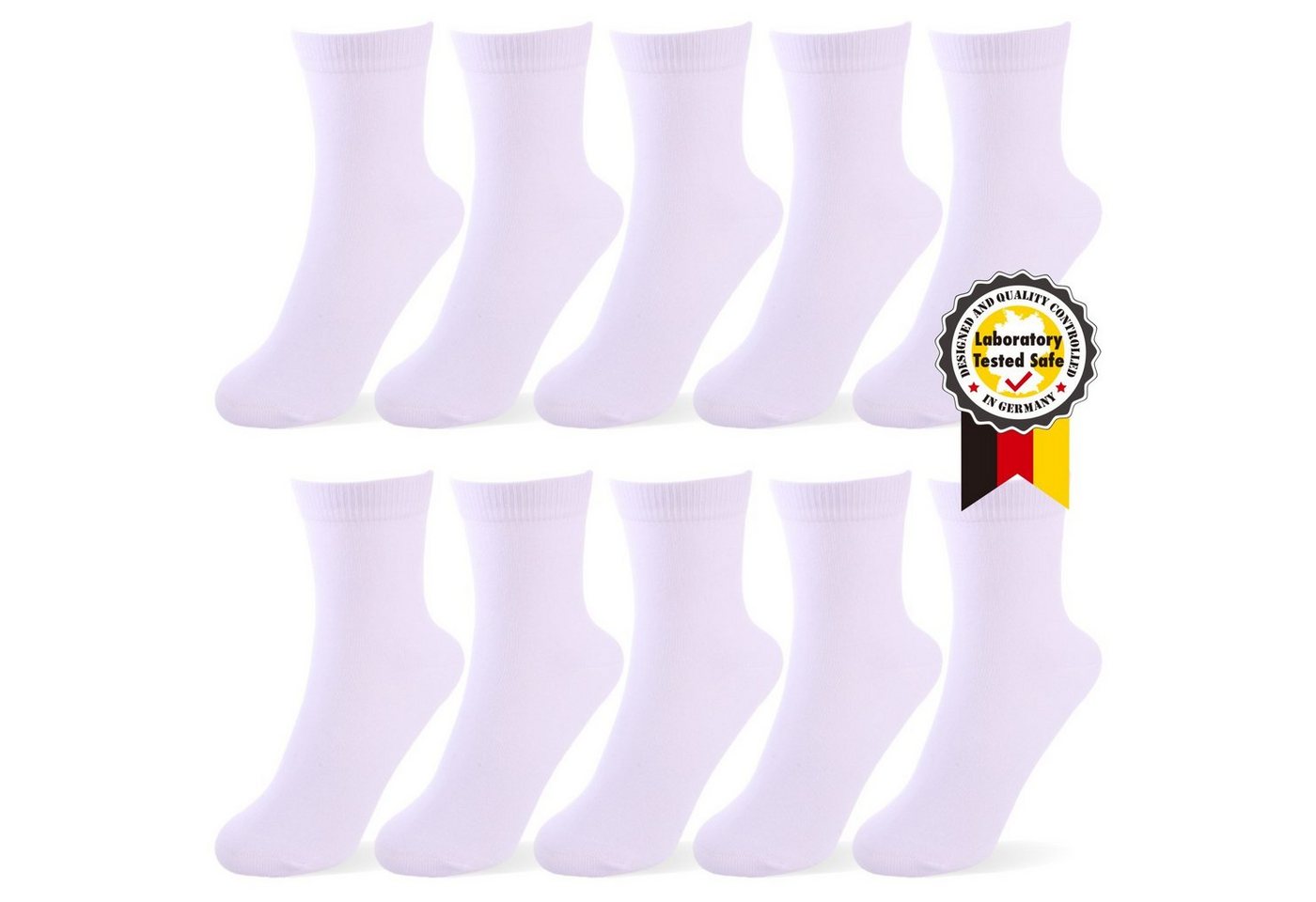 immer Businesssocken Socken Business Unisex 96% Baumwolle, 10er Pack (10-Paar) Core-Spun Garn von immer