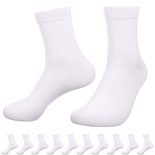 immer Premium Socken Baumwolle, Unisex für Damen und Herren (Weiß, 39-42) von immer